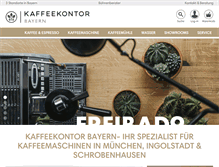 Tablet Screenshot of kaffeekontor.org